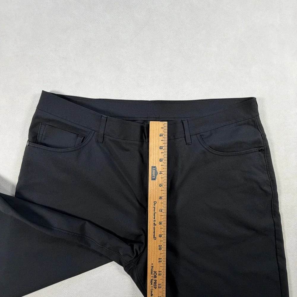 Public Rec Mens Workday Pants Black 36x30 Tapered Stretch Golf Commuter Chino